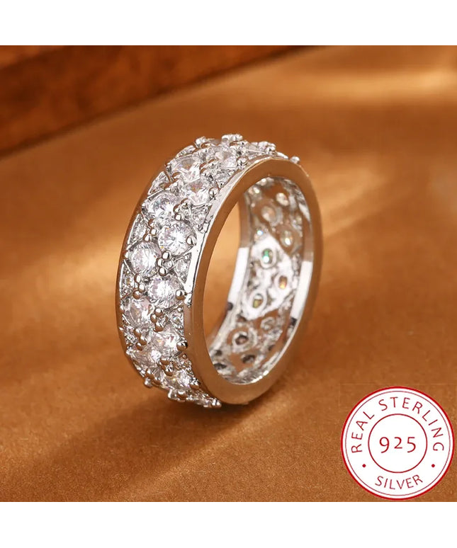 KissICON 6 KissIcon Luxury CZ Diamond Ring Sterling Silver - Sparkle