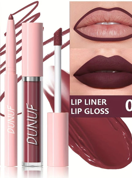 KissICON 6# KissIcon Matte Lip Set Lipstick Lipliner - Waterproof