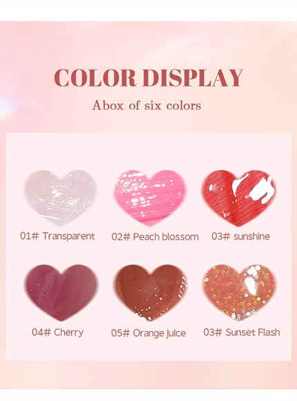 KissICON 6 lip balms 6pcs Plumping Gloss Hydrate Nourish Smooth