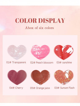 KissICON 6 lip balms 6pcs Plumping Gloss Hydrate Nourish Smooth