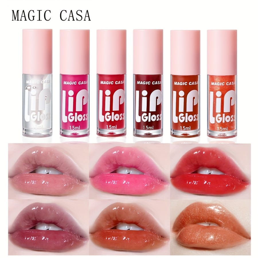 KissICON 6 lip balms 6pcs Plumping Gloss Hydrate Nourish Smooth