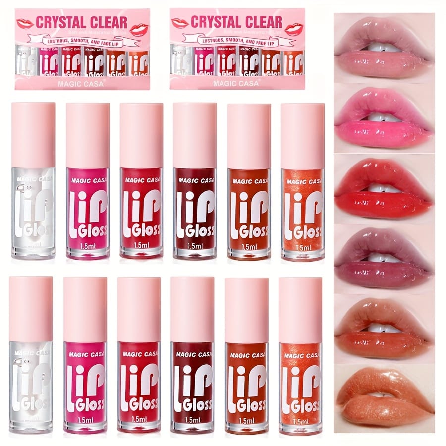 KissICON 6 lip balms 6pcs Plumping Gloss Hydrate Nourish Smooth