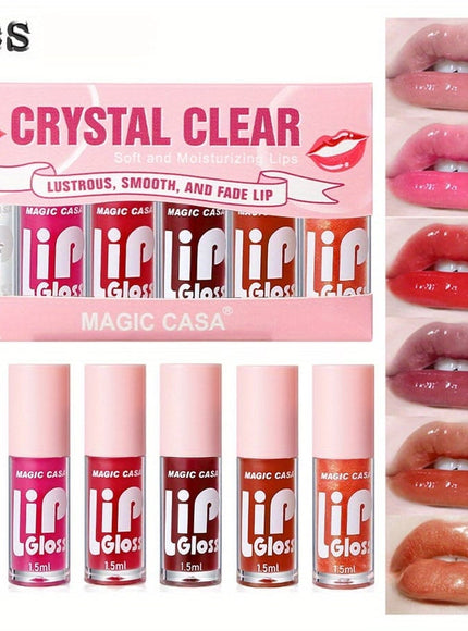 KissICON 6 lip balms 6pcs Plumping Gloss Hydrate Nourish Smooth