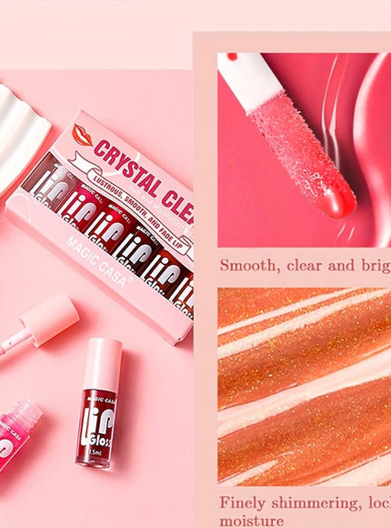 KissICON 6 lip balms 6pcs Plumping Gloss Hydrate Nourish Smooth
