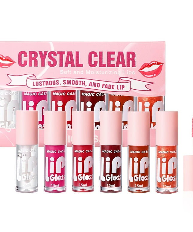 KissICON 6 lip balms 6pcs Plumping Gloss Hydrate Nourish Smooth