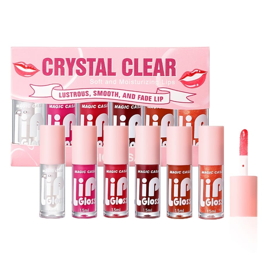 KissICON 6 lip balms 6pcs Plumping Gloss Hydrate Nourish Smooth