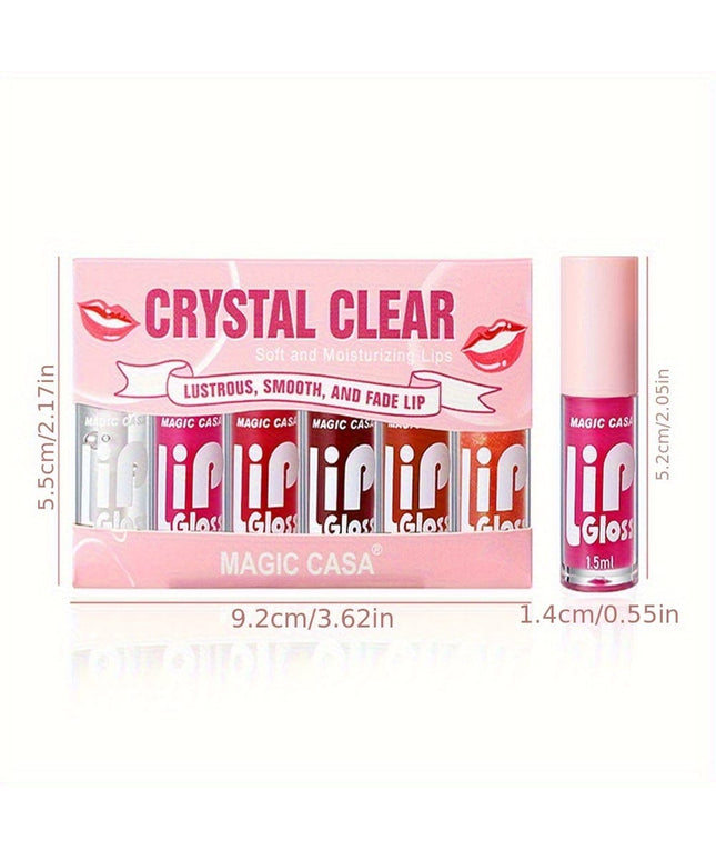 KissICON 6 lip balms 6pcs Plumping Gloss Hydrate Nourish Smooth