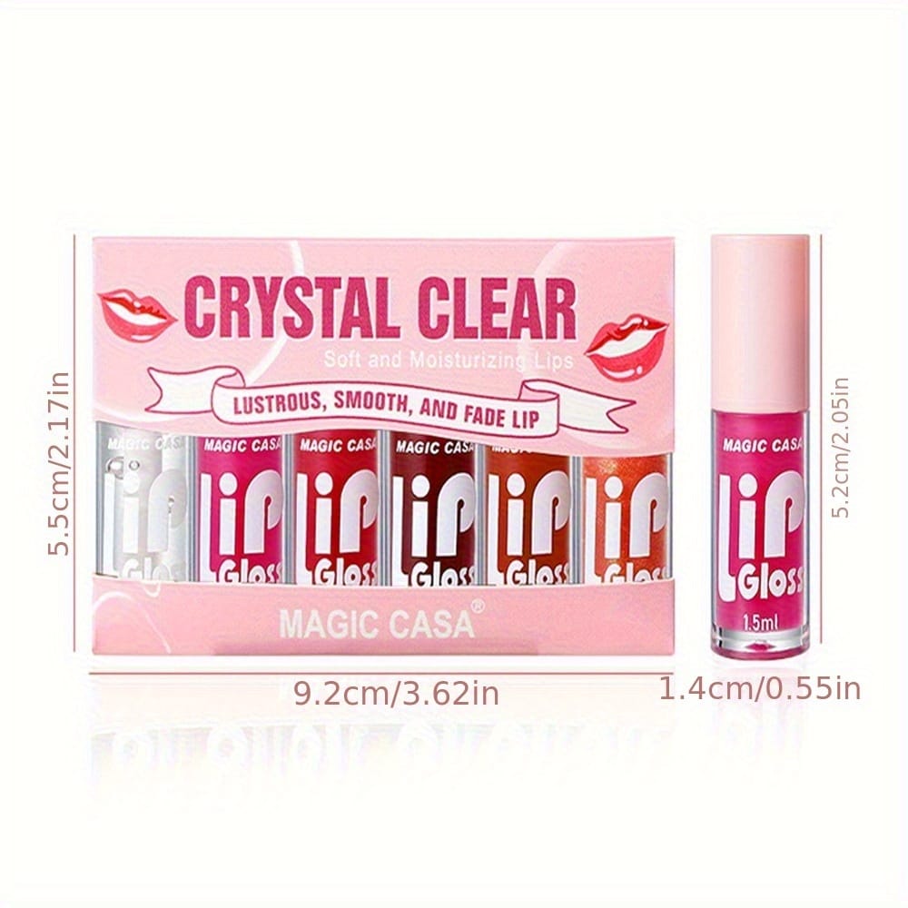 KissICON 6 lip balms 6pcs Plumping Gloss Hydrate Nourish Smooth