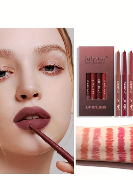KissICON 6 Sets KissIcon Lip Pencil Set - Waterproof Matte Lip