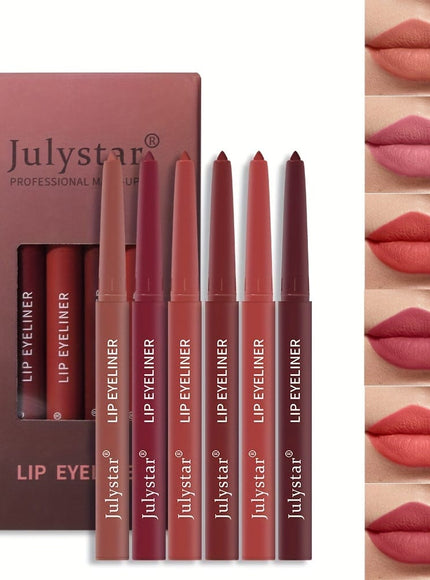 KissICON 6 Sets KissIcon Lip Pencil Set - Waterproof Matte Lip
