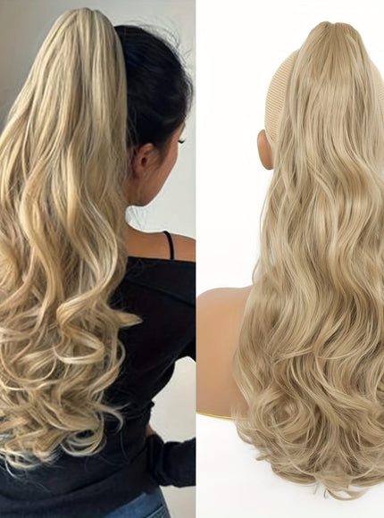 KissIcon Ponytail Extension 20 Inch Claw Clip -