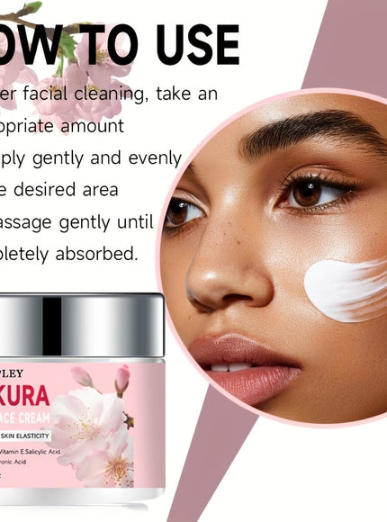 KissICON 60g 💋 Bsncpley Cherry Blossom Hydrating Cream - Hydrates