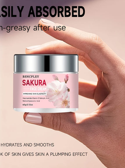 KissICON 60g 💋 Bsncpley Cherry Blossom Hydrating Cream - Hydrates