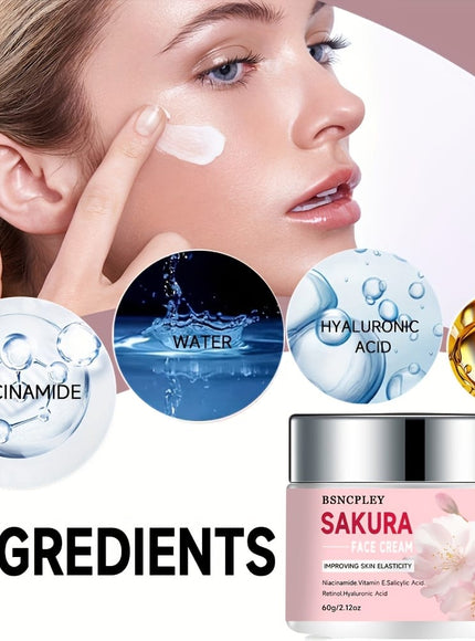 KissICON 60g 💋 Bsncpley Cherry Blossom Hydrating Cream - Hydrates