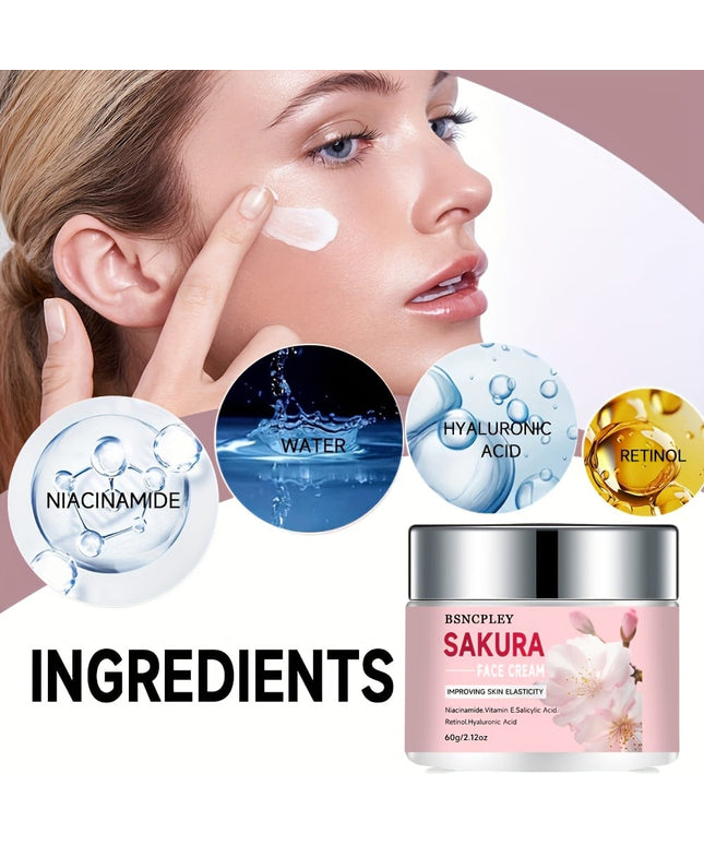 KissICON 60g 💋 Bsncpley Cherry Blossom Hydrating Cream - Hydrates