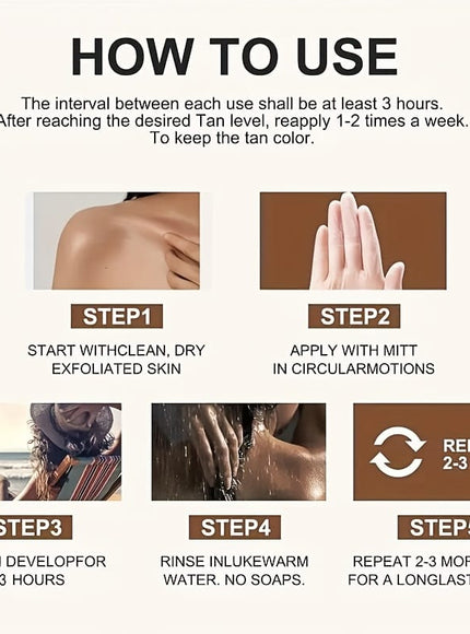 KissICON 60g Natural Glow Selftanner Brighten Moisturize 9day