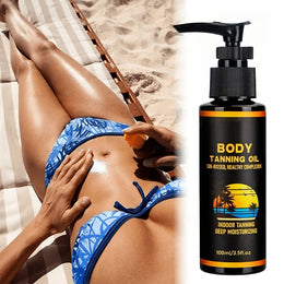 KissICON 60ML KissIcon Sunless Tanning Oil With Coconut 60ml -