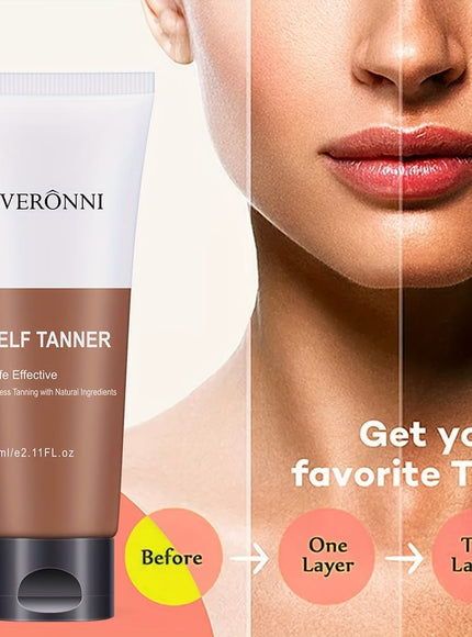 KissICON 60ml Veronni Self Tanning Lotion For Natural Glow Streak