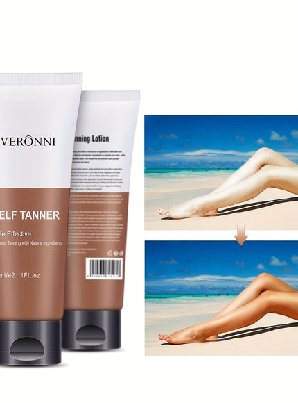 KissICON 60ml Veronni Self Tanning Lotion For Natural Glow Streak