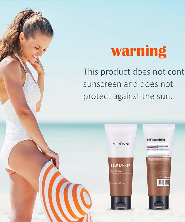 KissICON 60ml Veronni Self Tanning Lotion For Natural Glow Streak