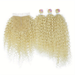 KissICON 613 / 18 20 22 with 18 KissIcon 3 Packs Afro Curly Extensions Closure -