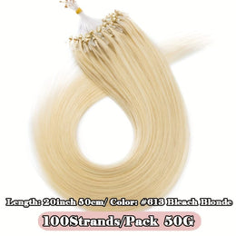 KissICON #613 bleachblonde / 20inch KissIcon Natural Hair Extensions Invisible Remy Micro Ring