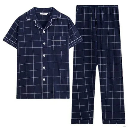 KissICON 622 / M Mens Plus Size Cotton PJs Sleepwear  Loungewear Set