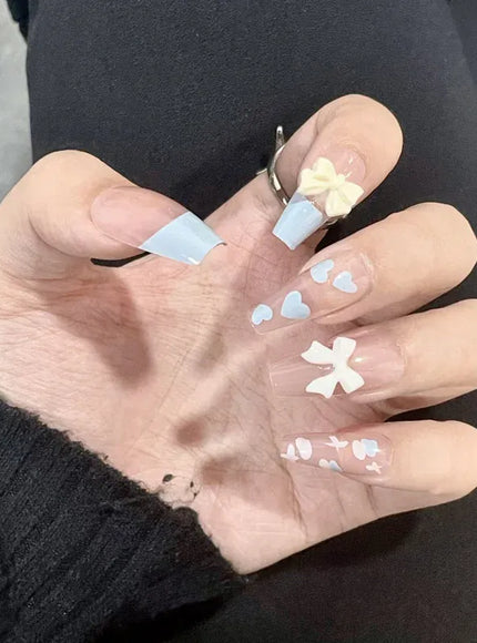 KissICON 63 KissIcon Press On Nails 24Pcs Gel Butterfly -