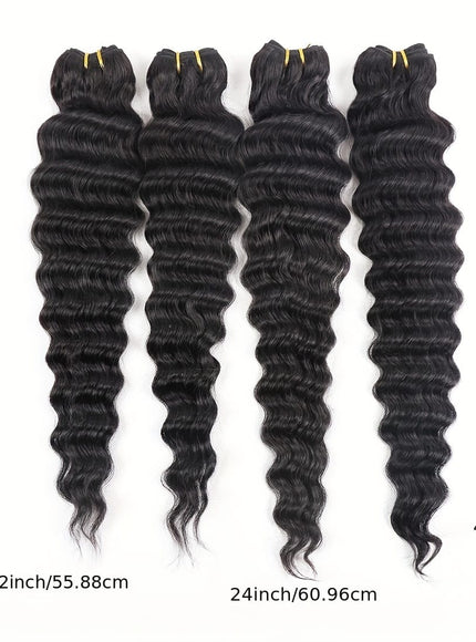 KissIcon Deep Wave Bundles 4Pcs Brazilian Hair -