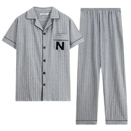 KissICON 633 / M Mens Plus Size Cotton PJs Sleepwear  Loungewear Set