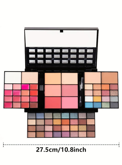 KissICON 66color 66color Eyeshadow Lip Makeup Palette Mirror