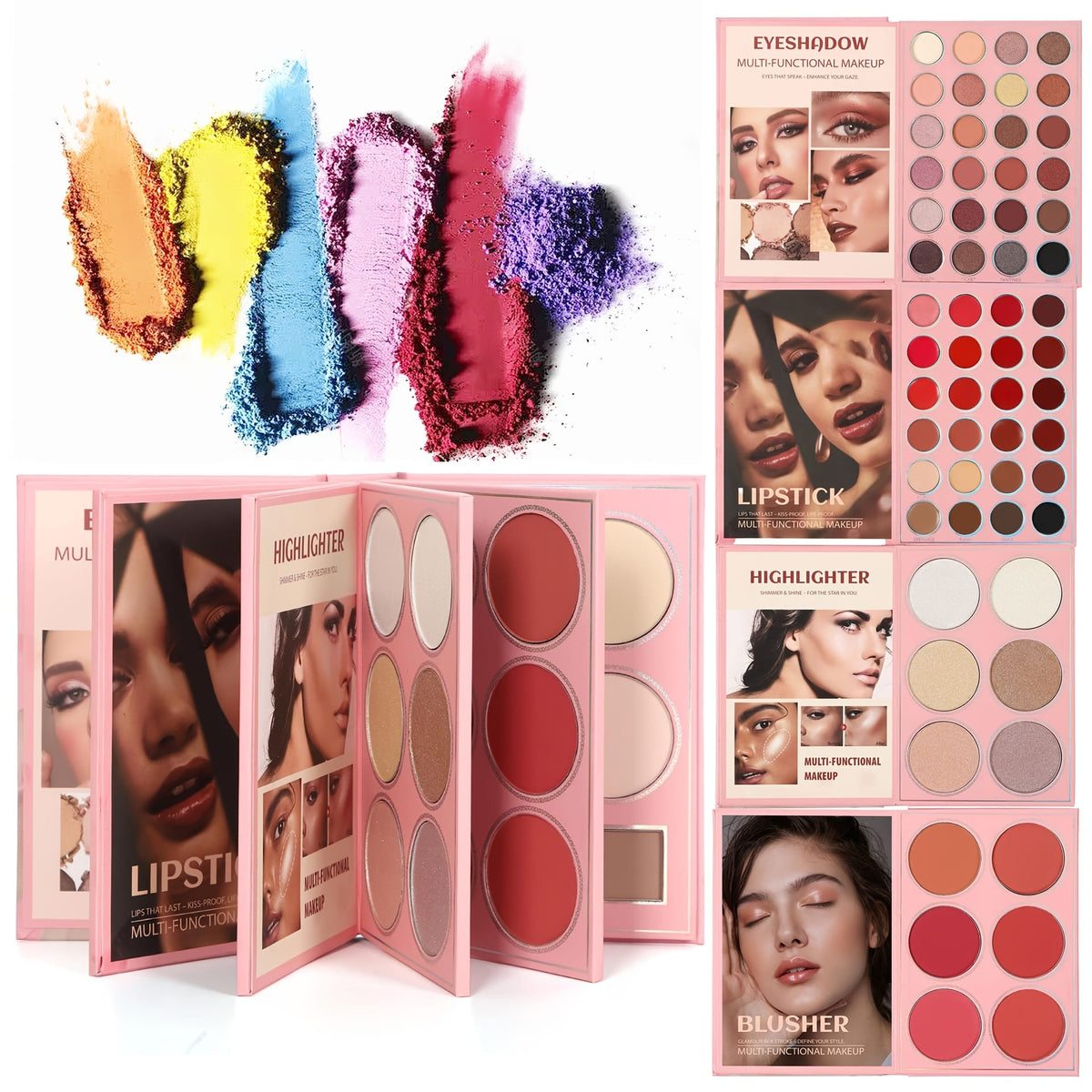 KissICON 67-color book makeup palette 67color Berry Book Matte Shimmer Makeup