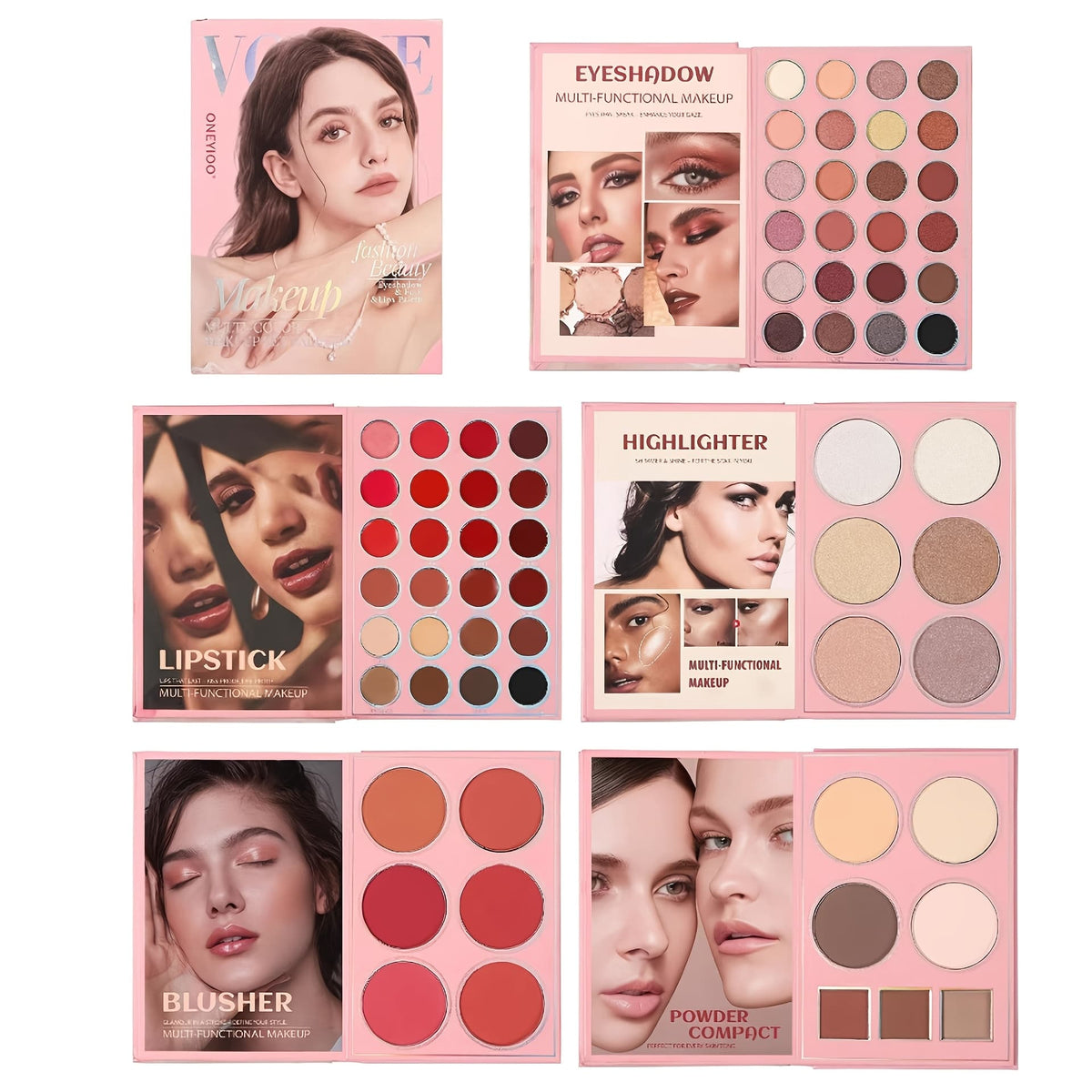 KissICON 67-color book makeup palette 67color Berry Book Matte Shimmer Makeup