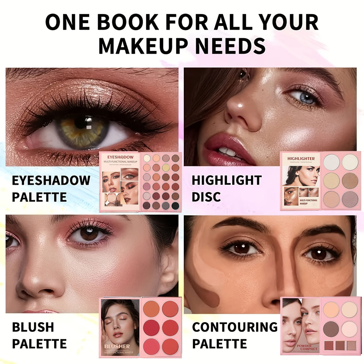 KissICON 67-color book makeup palette 67color Berry Book Matte Shimmer Makeup