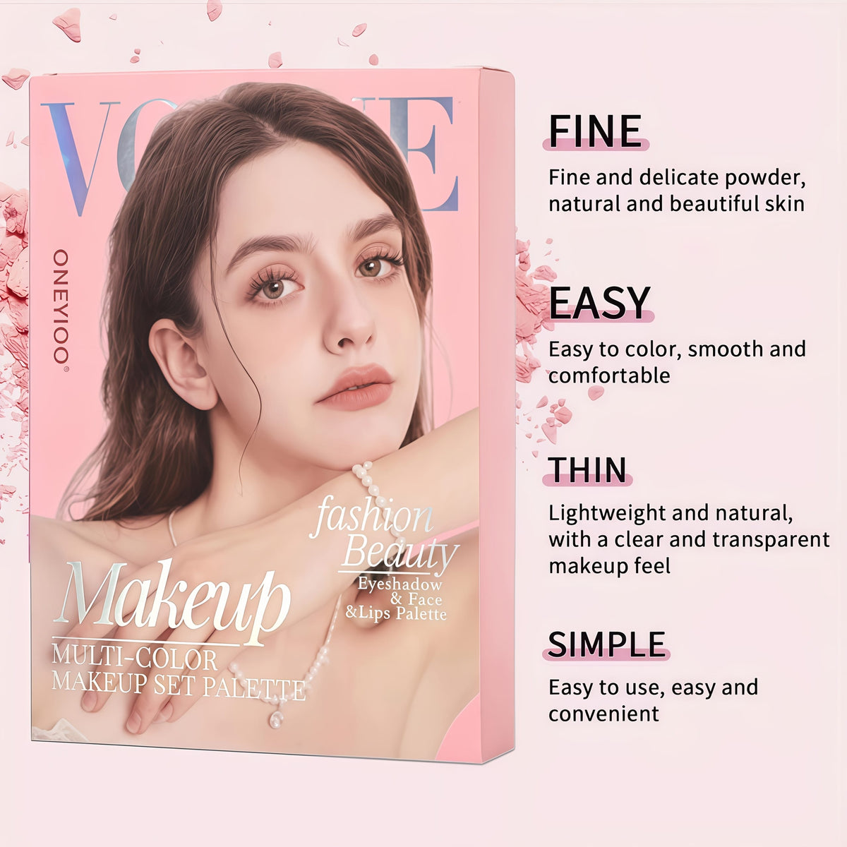 KissICON 67-color book makeup palette 67color Berry Book Matte Shimmer Makeup