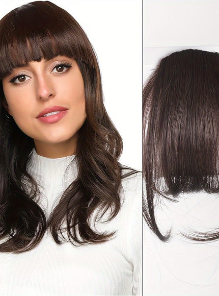 KissICON 6A / 6inch KissIcon Easy Clip-In Wispy Bangs - Natural Look