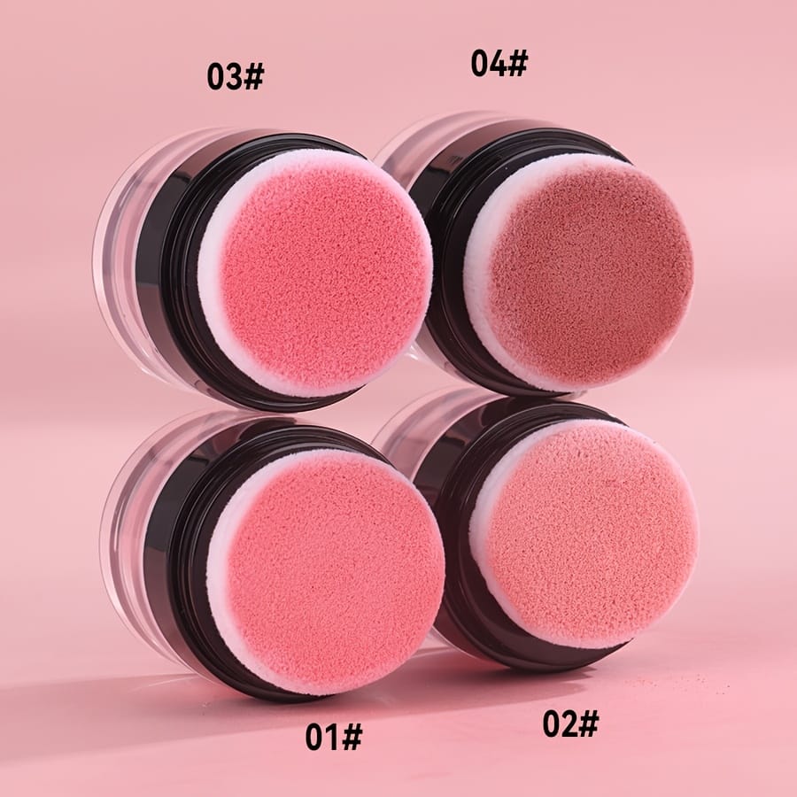 jkthpu-45 KissIcon Blush Powder Puff Long Lasting Waterproof Finish