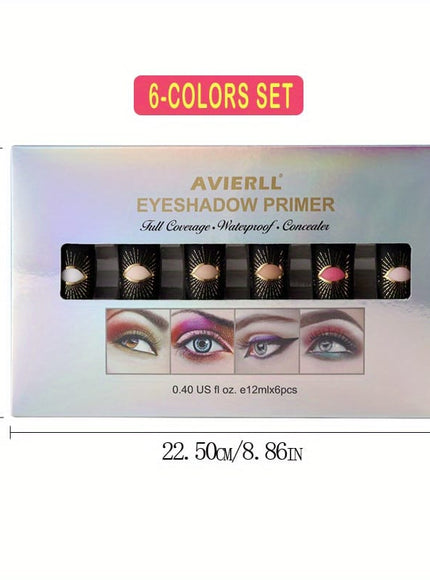 KissICON 6color Longlasting Waterproof Multiuse Eye Primer Set