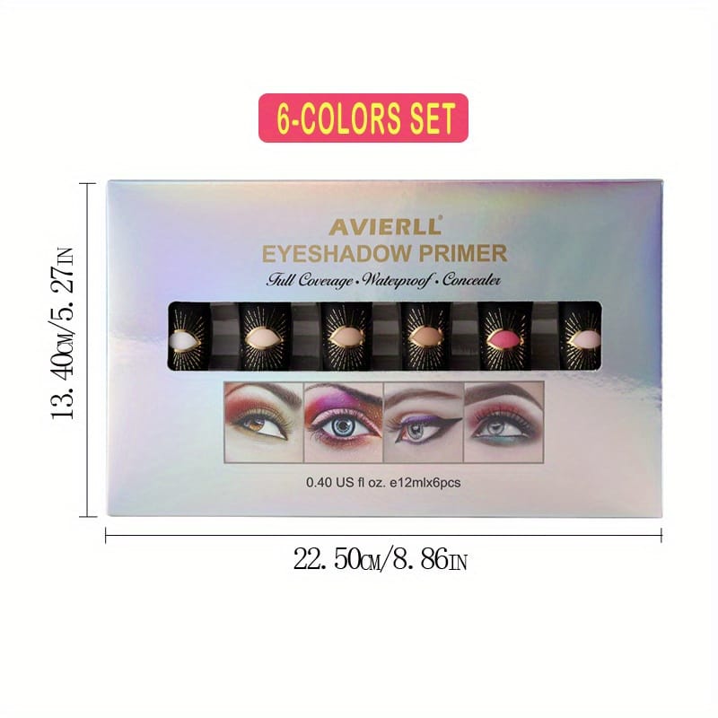 KissICON 6color Longlasting Waterproof Multiuse Eye Primer Set