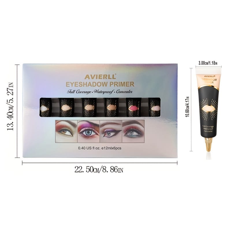 KissICON 6color Longlasting Waterproof Multiuse Eye Primer Set