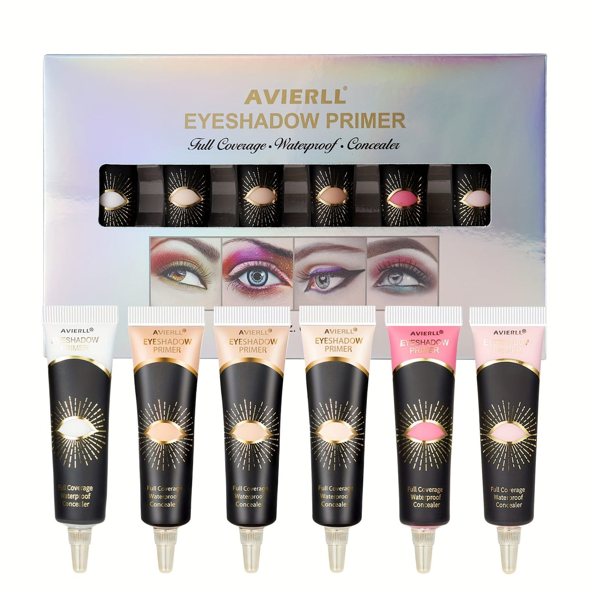 KissICON 6color Longlasting Waterproof Multiuse Eye Primer Set