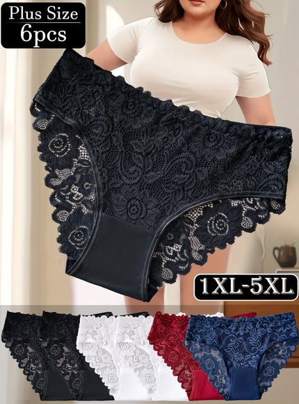 KissICON 6pc Curve Lace Seamless Ultrasoft