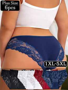 KissICON 6pc Curve Lace Seamless Ultrasoft