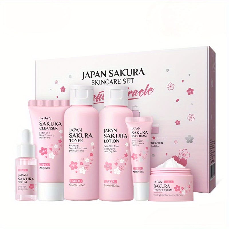 KissICON 6pcs KissIcon Cherry Blossom Gift Set For Skin Types