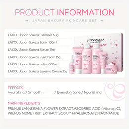 KissICON 6pcs KissIcon Cherry Blossom Gift Set For Skin Types
