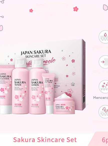 KissICON 6pcs KissIcon Cherry Blossom Gift Set For Skin Types