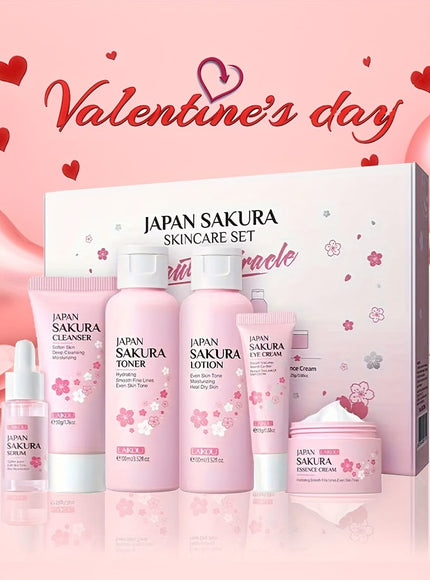 KissICON 6pcs KissIcon Cherry Blossom Gift Set For Skin Types