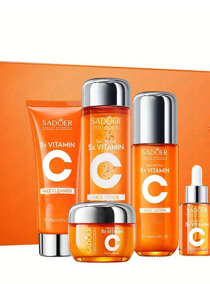 KissICON 6pcs/set KissIcon Vitamin C Brightening Skincare Gift Set -