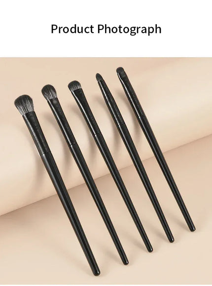 KissICON 6PCS Six Piece Eyeshadow Eyeliner Eyebrow Brushes Set Pro