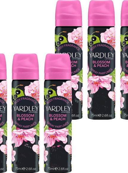 KissICON 6pcs Yardley London Blossom Peach Floral Body